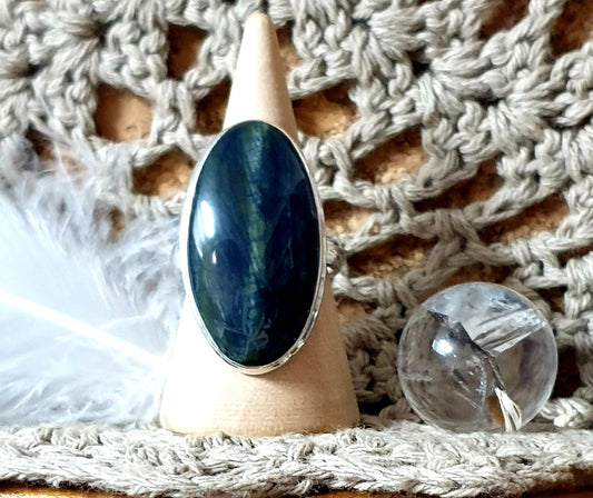 ~ Blue Tiger's Eye Ring ~