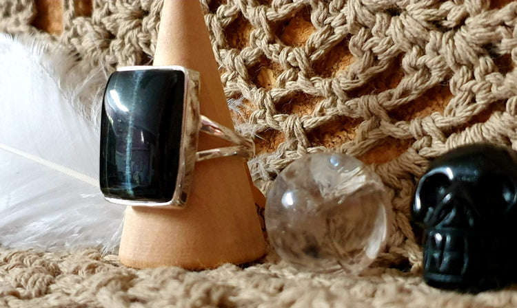 ~ Blue Tiger's Eye Ring ~