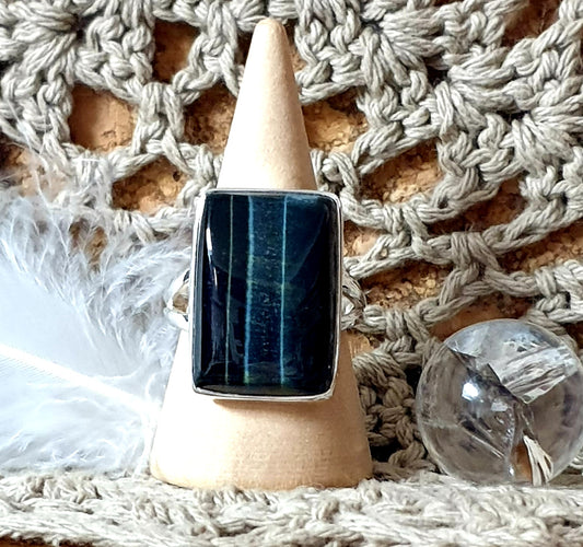 ~ Blue Tiger's Eye Ring ~