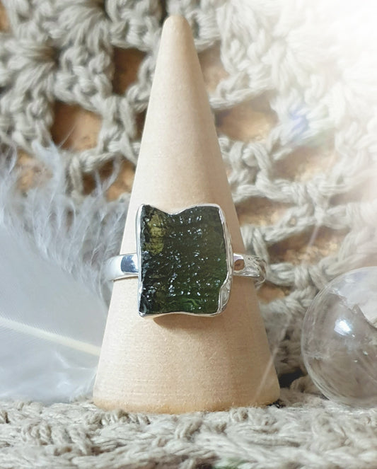 ~ Moldavite Ring ~