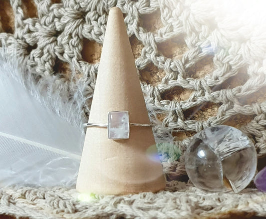 ~ Rainbow Moonstone Ring ~