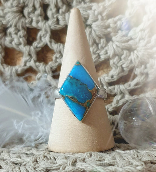 ~ Blue Copper Turquoise Ring ~