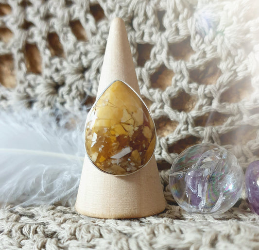 ~ Brecciated Mookaite Ring ~