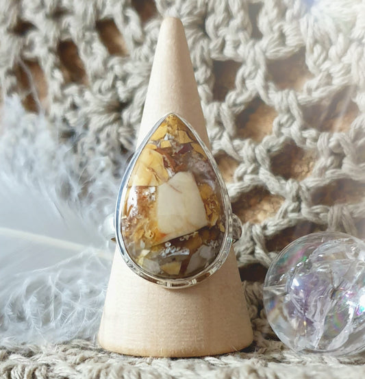 ~ Brecciated Mookaite Ring ~
