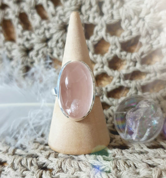 ~ Rose Quartz Ring ~