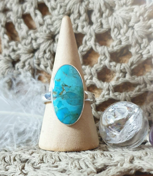 ~ Blue Mohave Turquoise Ring ~
