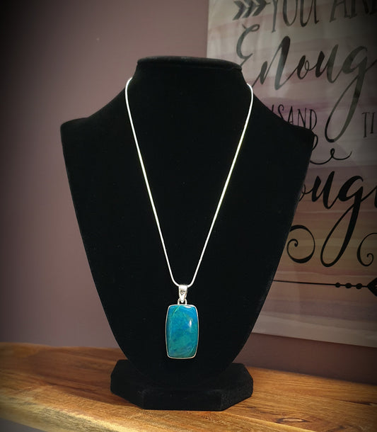 ~ Chrysocolla Peru Pendant ~