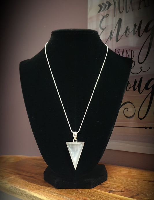 ~ Selenite Pendant ~