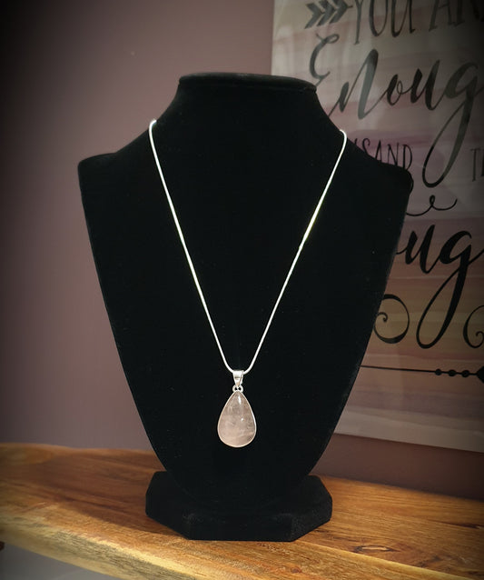 ~ Rose Quartz Pendant ~