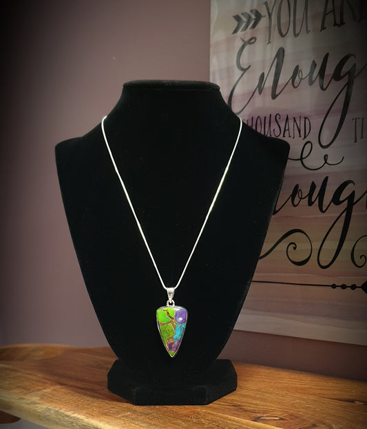 ~ Multi Copper Turquoise Pendant ~