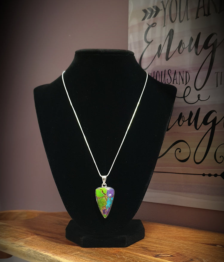 ~ Multi Copper Turquoise Pendant ~