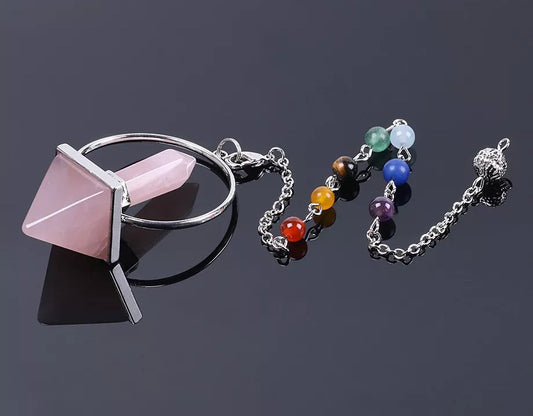 ~ Rose Quartz Pendulum ~