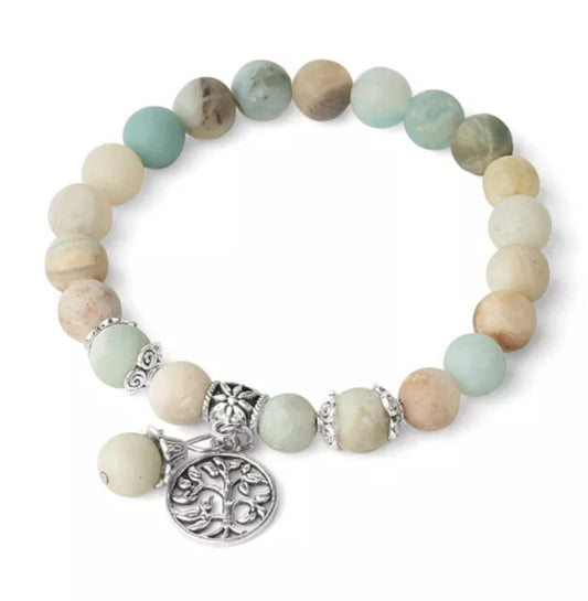 ~ Amazonite Tree Of Life Bracelet ~