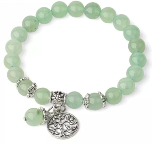 ~ Green Aventurine Tree Of Life Bracelet ~