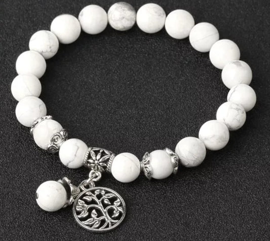 ~ Howlite Tree Of Life Bracelet ~