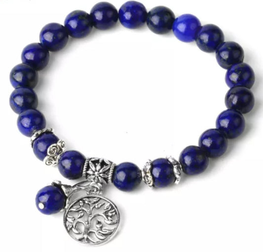 ~ Lapis Lazuli Tree Of Life Bracelet ~