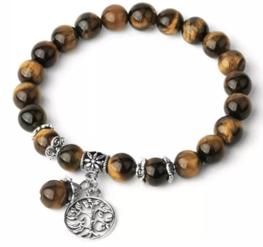 ~ Tigers Eye Tree Of Life Bracelet ~