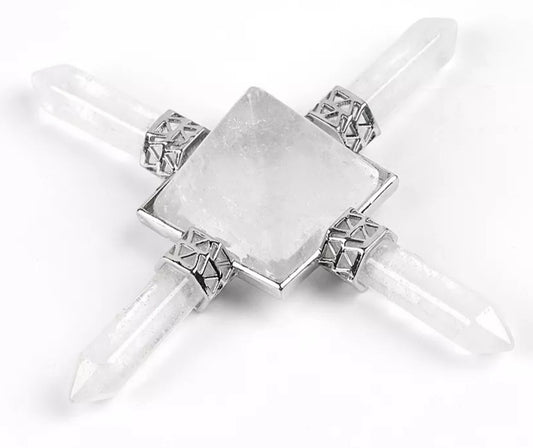 ~ Clear Quartz 4 Point Pyramid Energy Generator ~