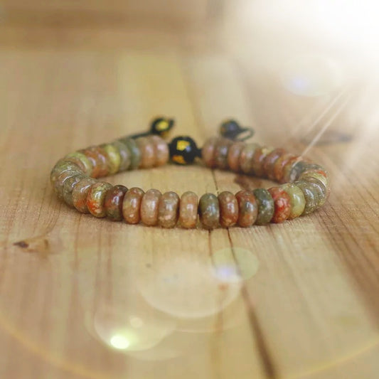 ~ Unakite Adjustable Bracelet ~