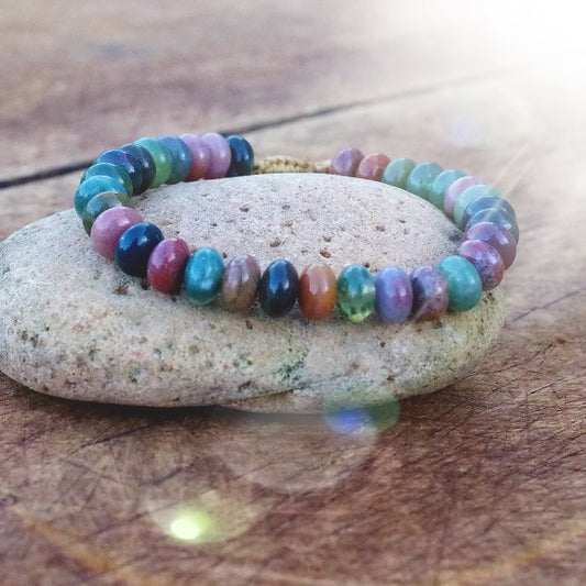 ~ Indian Agate Adjustable Bracelet ~