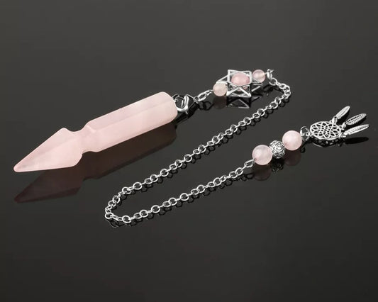 ~ Rose Quartz Merkaba Pendulum ~