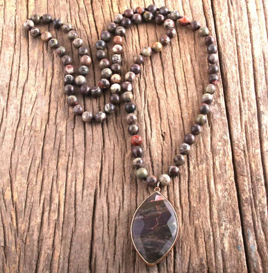 ~ Indian Agate Healing Necklace ~