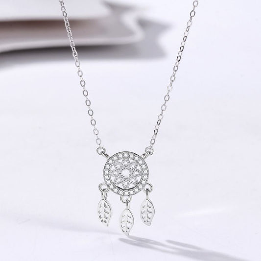 ~ Silver Sparkly Dreamcatcher Necklace ~