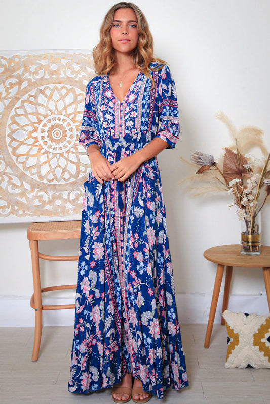 ~Aisha Maxi Dress Half Sleeves~