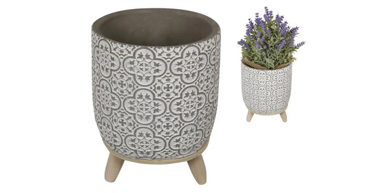 Cement Pot With Legs
