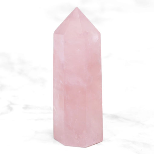 ~ Natural Rose Quartz Terminated Point ~