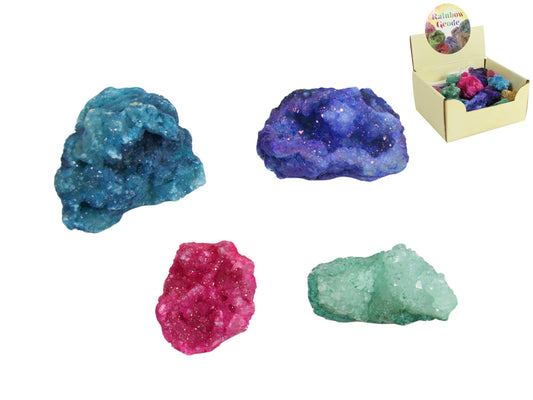 Rainbow Dyed Geodes