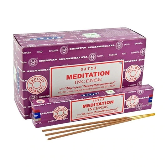 ~ Satya Perfumed Incense Sticks - Meditation ~