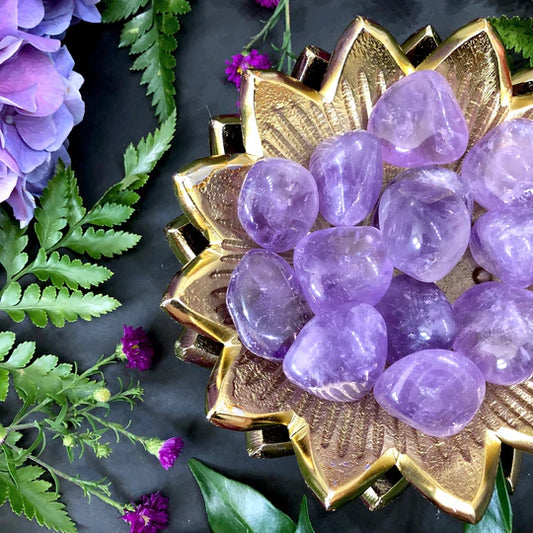 ~Amethyst Tumbled Gemstone - PEACE~