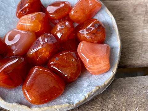 ~Carnelian Tumbled Gemstone - MOTIVATION~