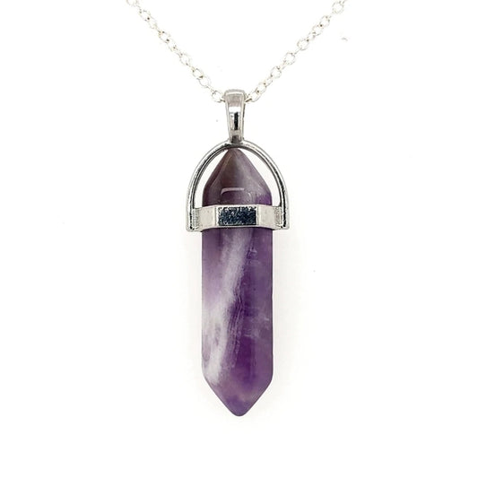 Dream Amethyst Double Terminated Point Pendant