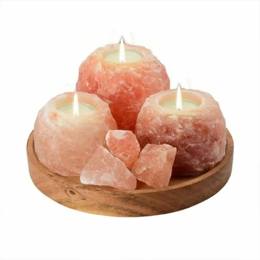 ~ Himalayan Salt Tealight Candle Holder ~