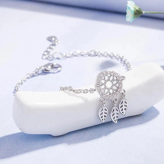 ~ Silver Sparkly Dreamcatcher Bracelet ~