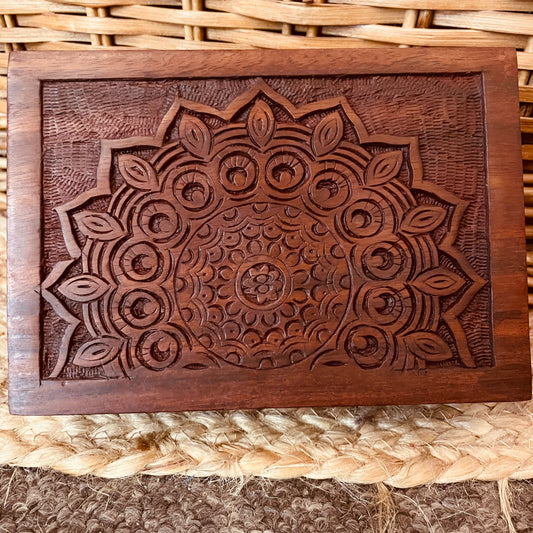 ~Wooden Mandala Trinket/Keepsake Box~
