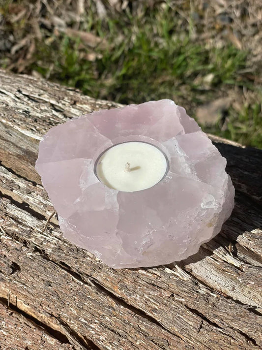 ~ Rose Quartz Tealight Holder ~