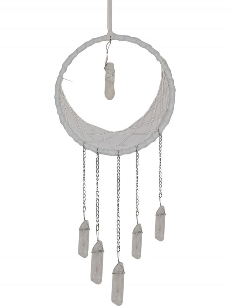 White Selenite Dreamcatcher