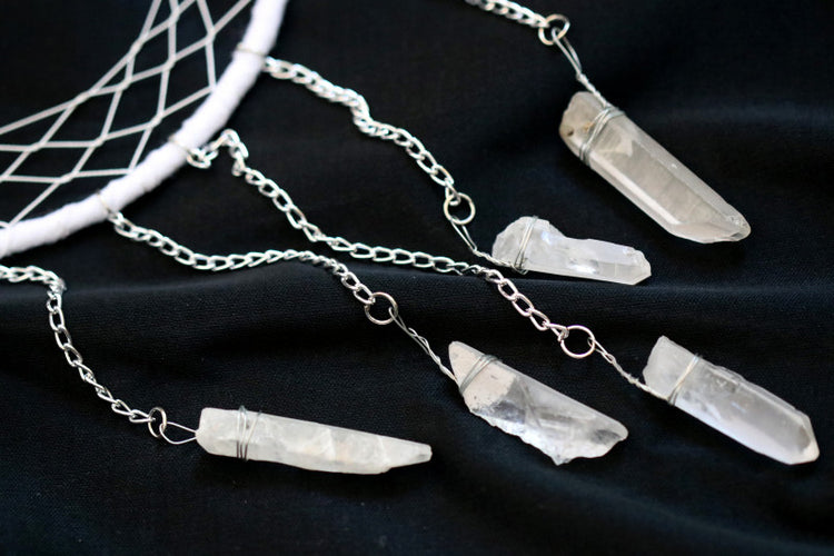 White Selenite Dreamcatcher