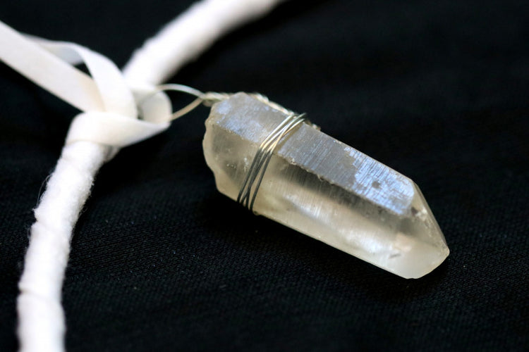 White Selenite Dreamcatcher